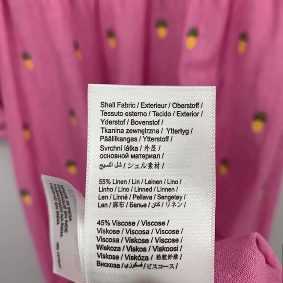 Farm Rio Embroidered Pineapples Midi Sweetheart Dress XS - Picture 8 of 9